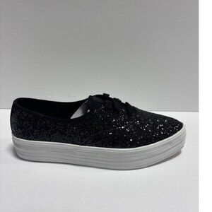 Keds Women’s Point Glitter Sneakers Black, Size 9 M